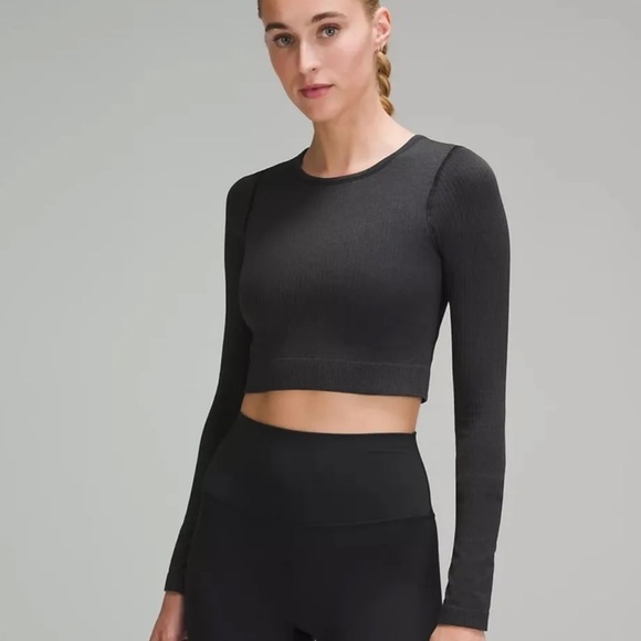 lululemon athletica Tops - Ebb to street long sleeve black